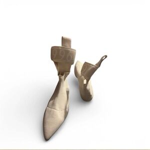 Charles & Keith Beige Pointed Heels